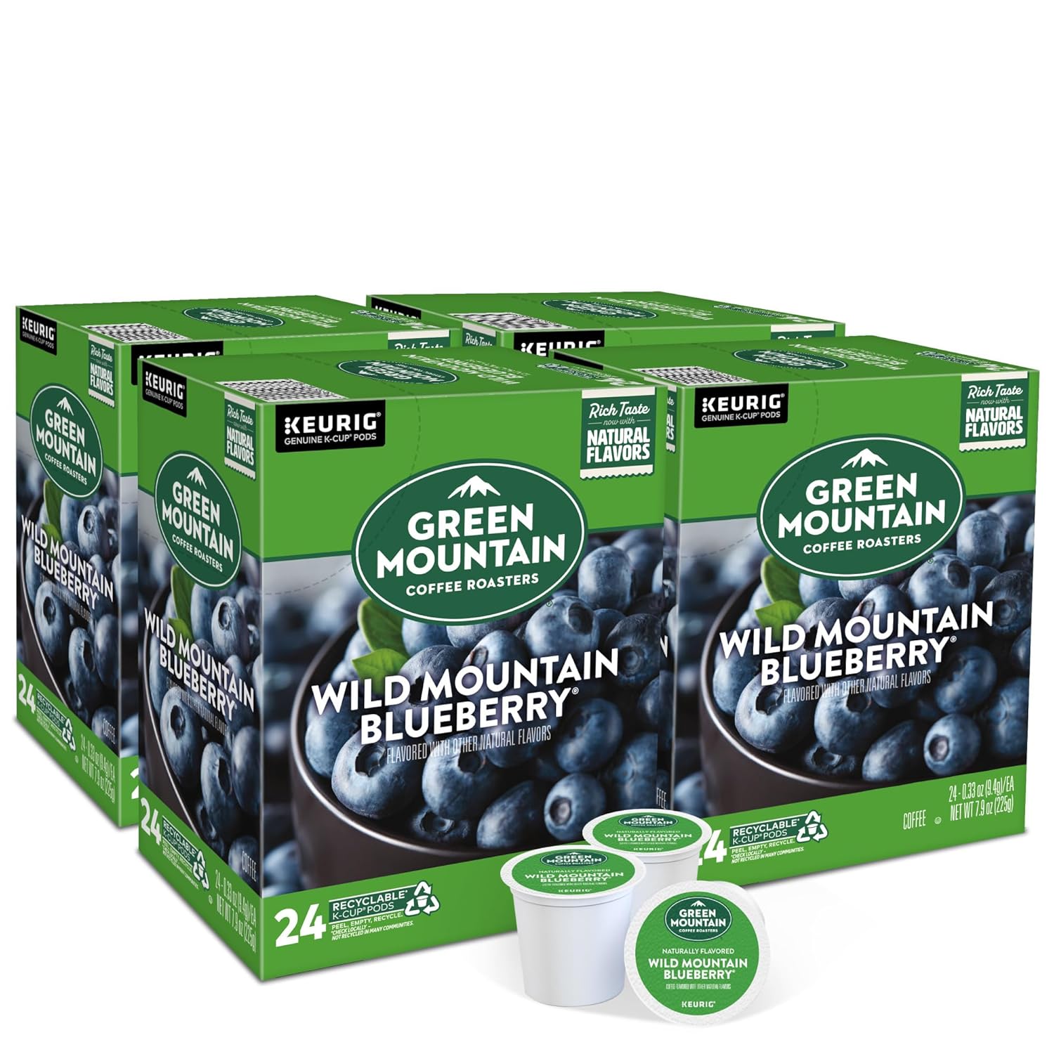 Green Mountain Coffee Roasters Caramel Vanilla Cream Keurig Single-Serve K-Cup pods, Light Roast Coffee, 72 Count (6 Packs of 12)