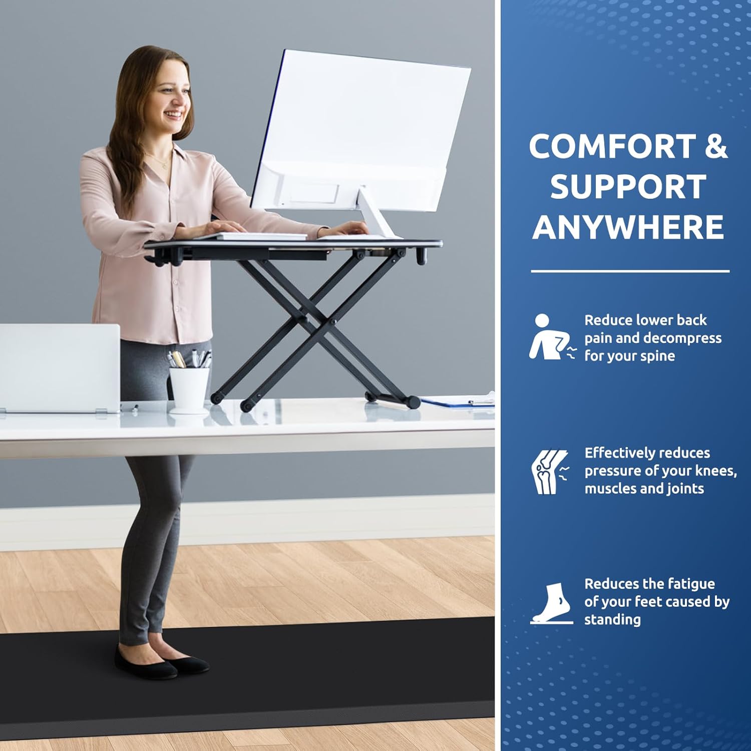 KitchenClouds Kitchen Mat Cushioned Anti Fatigue Rug 17.3