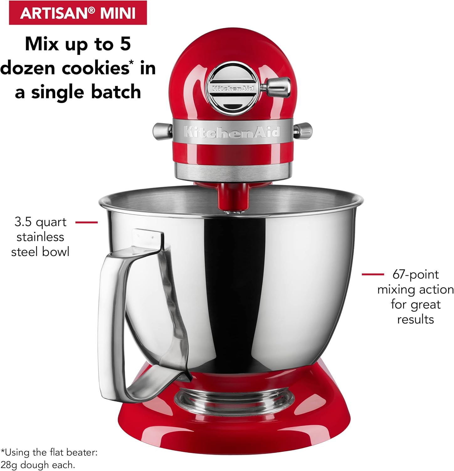 KitchenAid Artisan Mini 3.5 Quart Tilt-Head Stand Mixer - KSM3316X - Black Matte