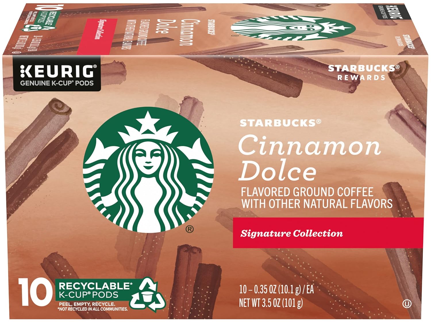 Starbucks K-Cup Coffee Pods, Starbucks Blonde Roast Coffee, Veranda Blend for Keurig Brewers, 100% Arabica, 6 boxes (60 pods total)