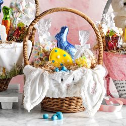Pottery Barn Kids x Williams Sonoma Small Fur Bunny Easter Basket