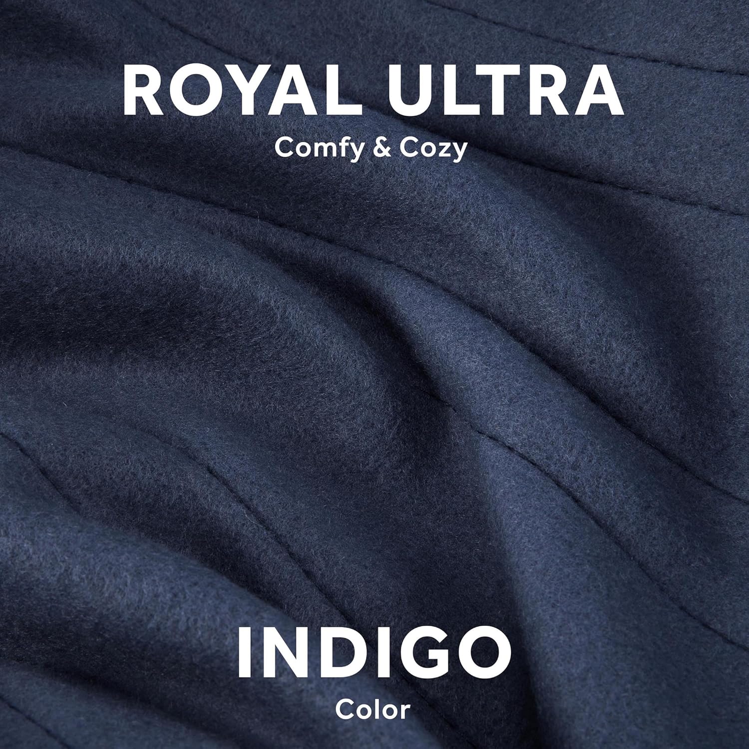 Sunbeam Royal Ultra Rodeen Blue Plaid Heated Personal Throw / Blanket, Cozy-Warm, Adjustable Heat Settings