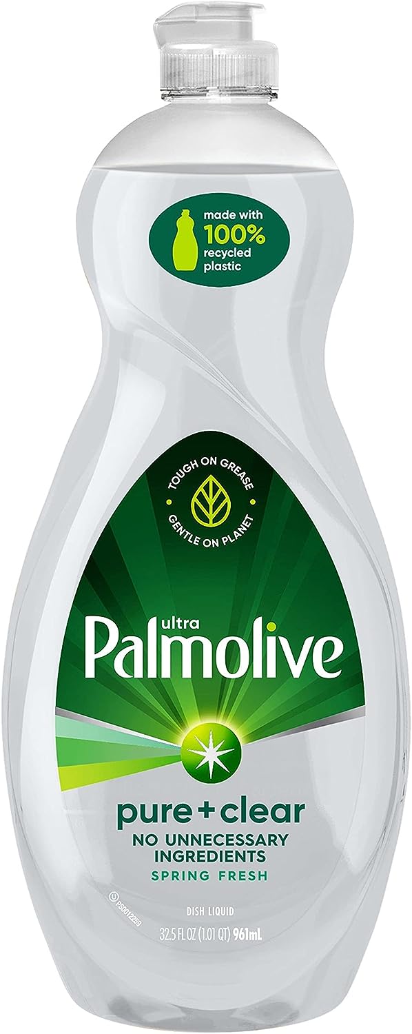 Palmolive Ultra Dishwashing Liquid Dish Soap, Oxy Power Degreaser - 32.5 Fl Oz (Pack of 4)