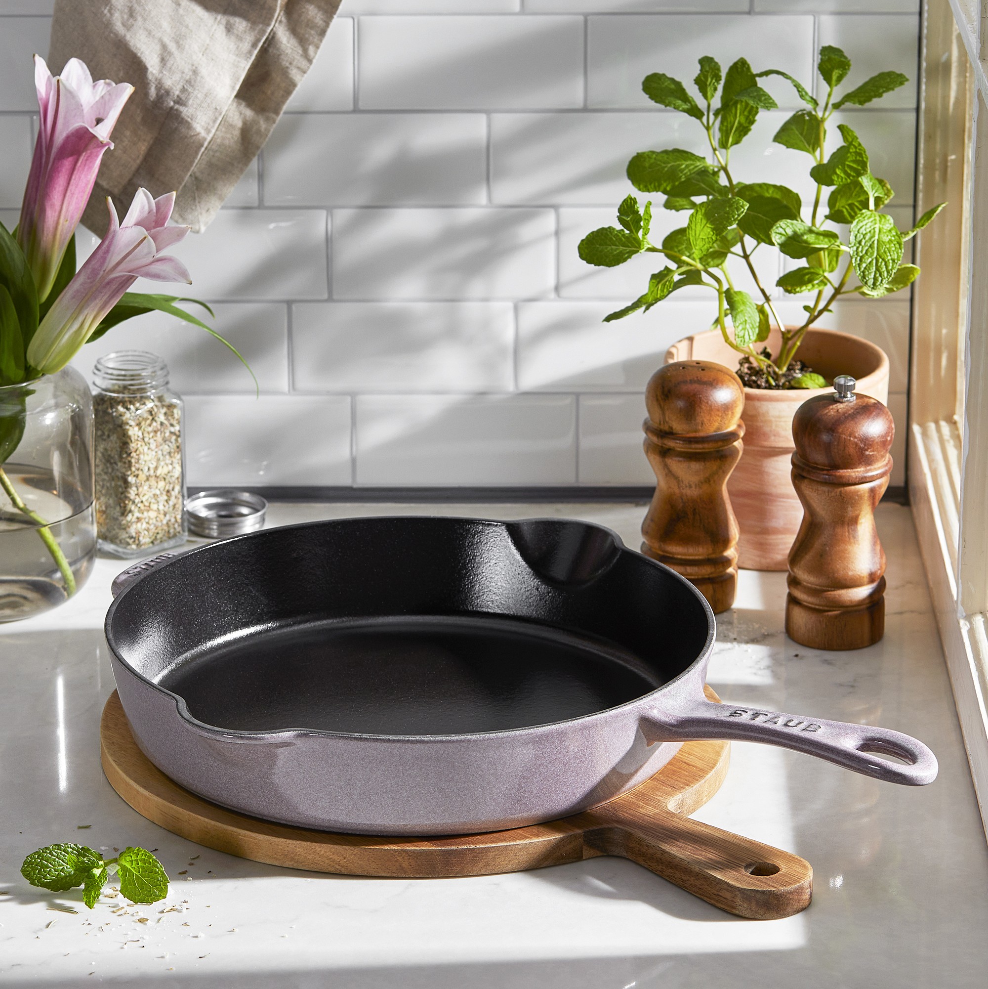 Staub Enameled Cast Iron Traditional Deep Skillet