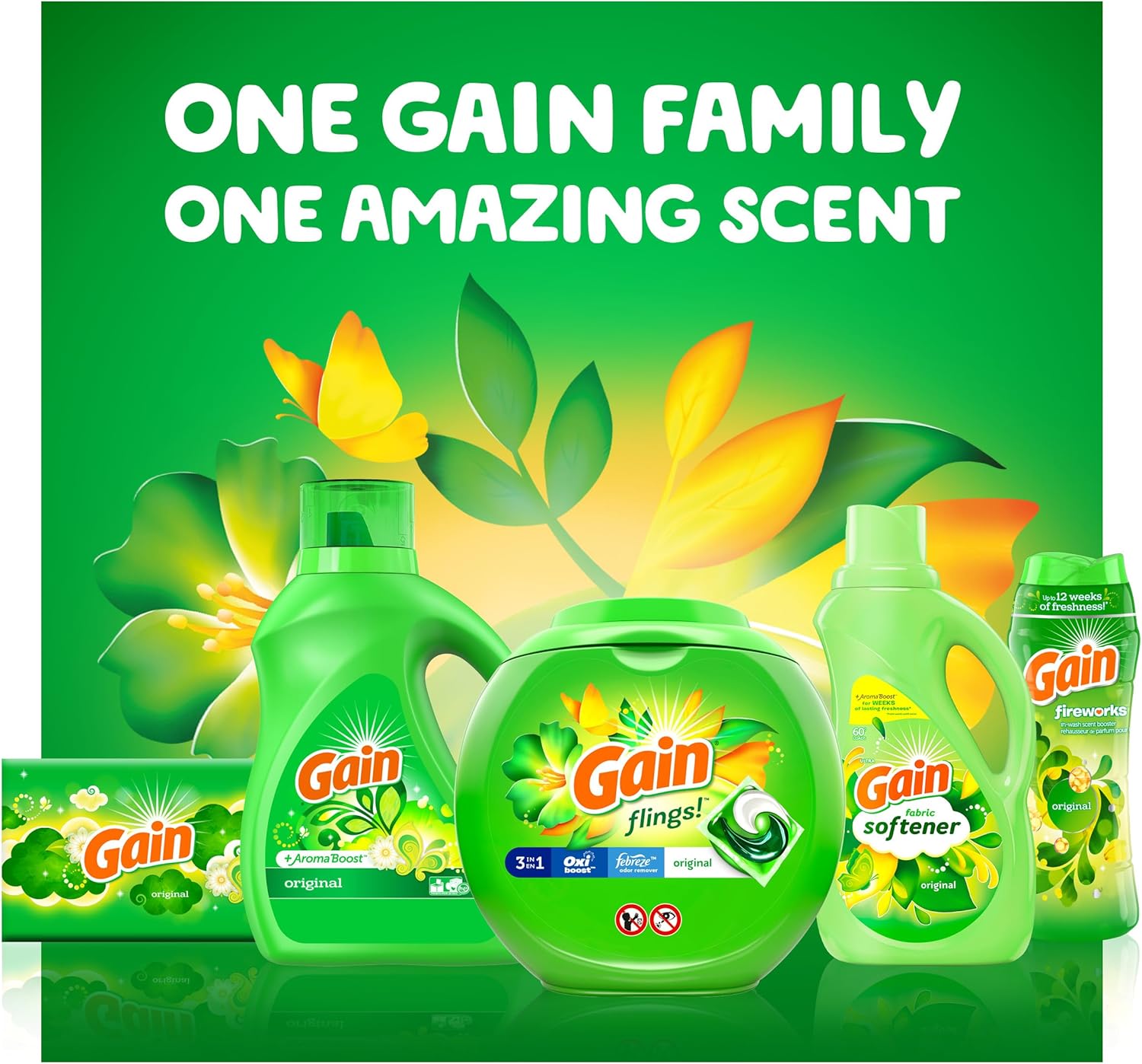 Gain Fabric Softener, Spring Daydream, 140 fl oz, 190 Loads