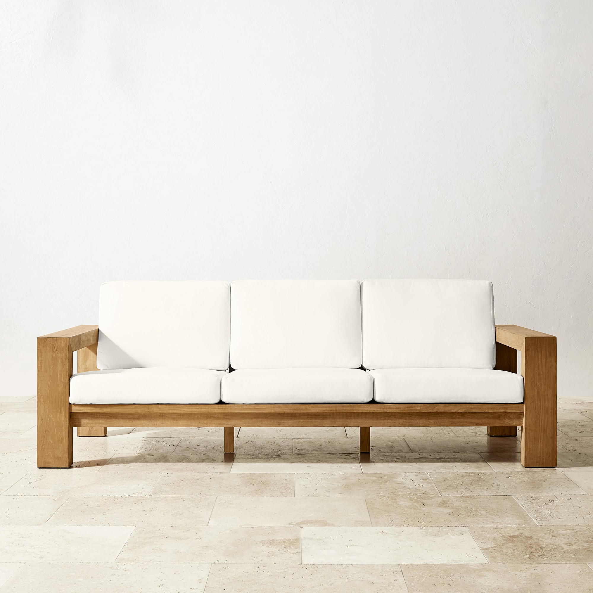 Larnaca Outdoor Teak Sofa (96