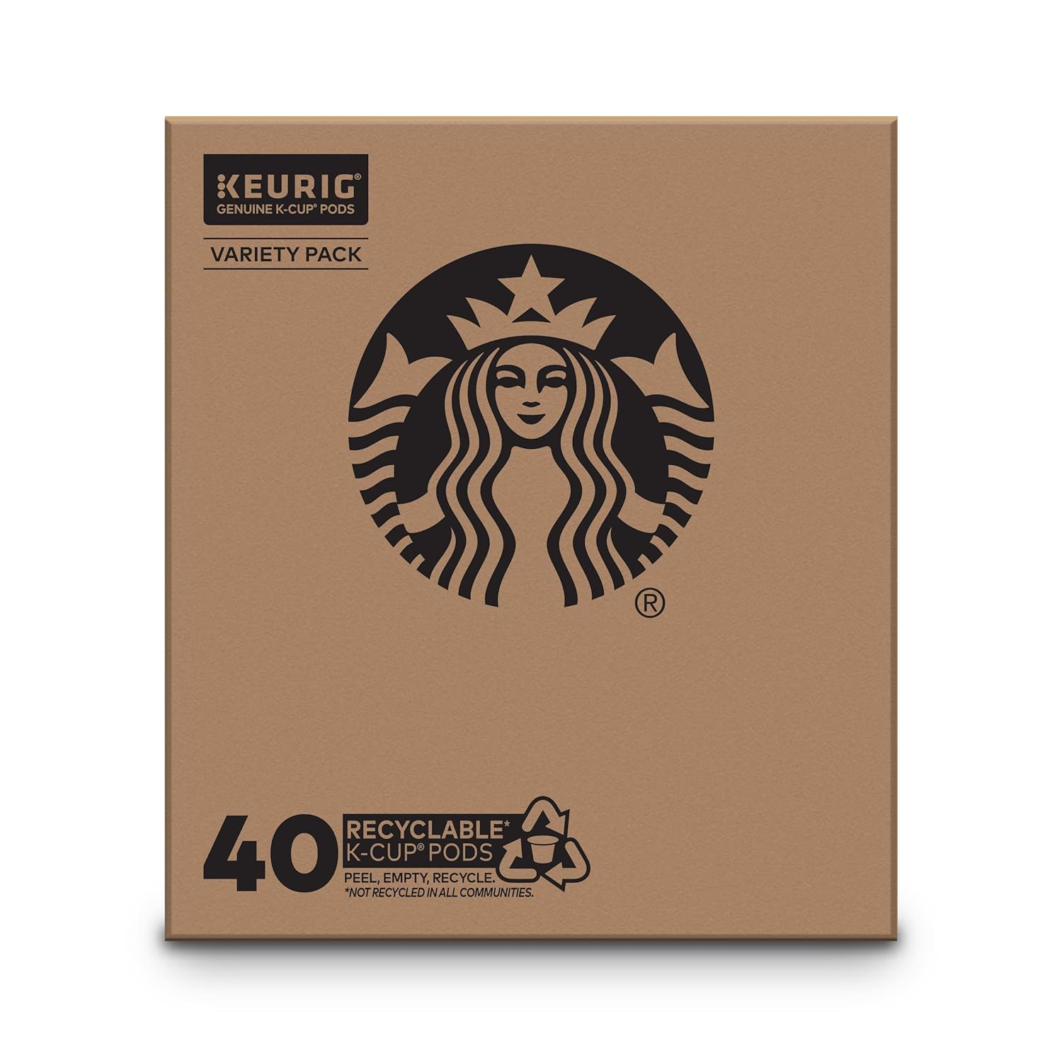 Starbucks K-Cup Coffee Pods, Medium Roast Coffee, Pike Place Roast for Keurig Brewers, 100% Arabica, 4 boxes (96 pods total)