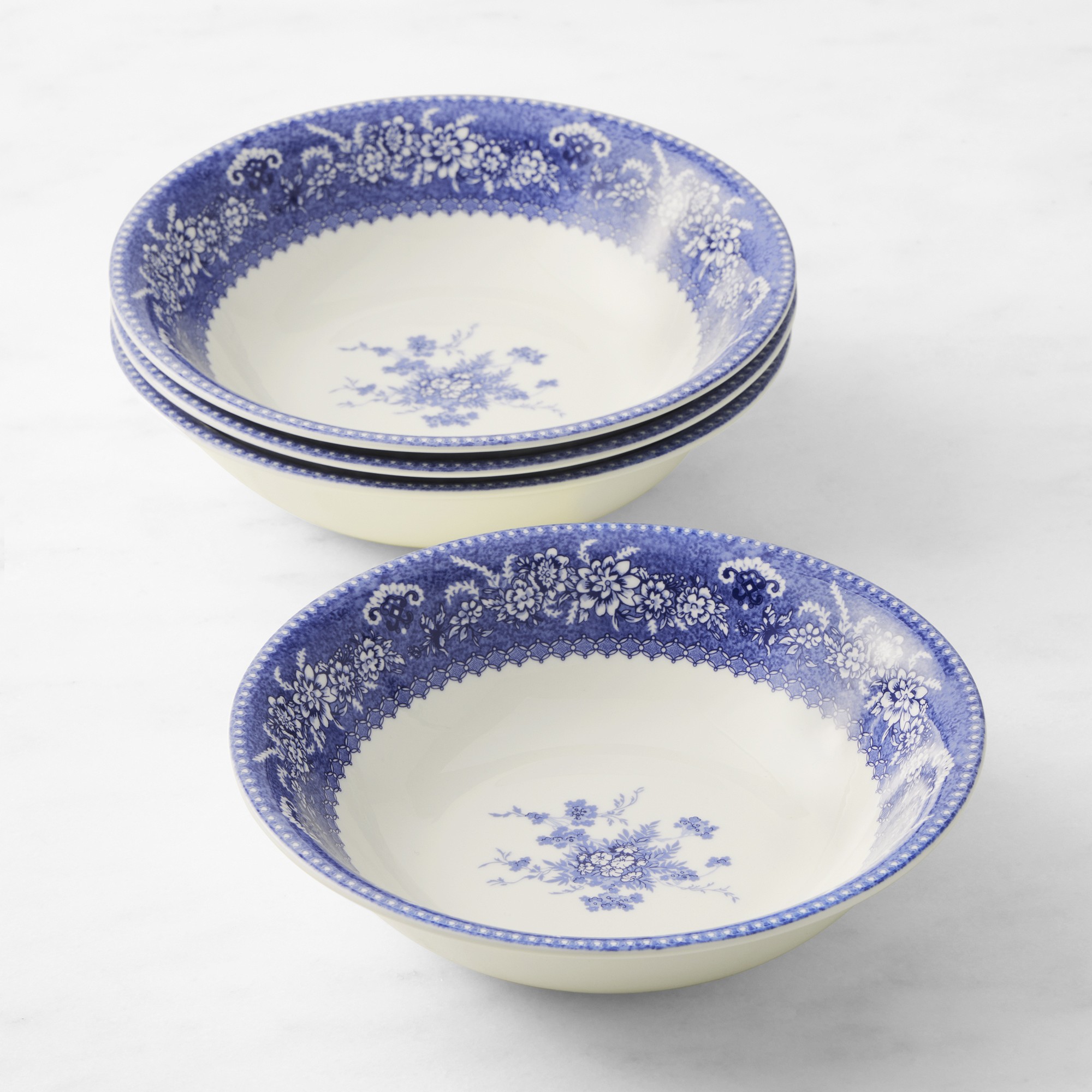 English Floral Salad Bowls