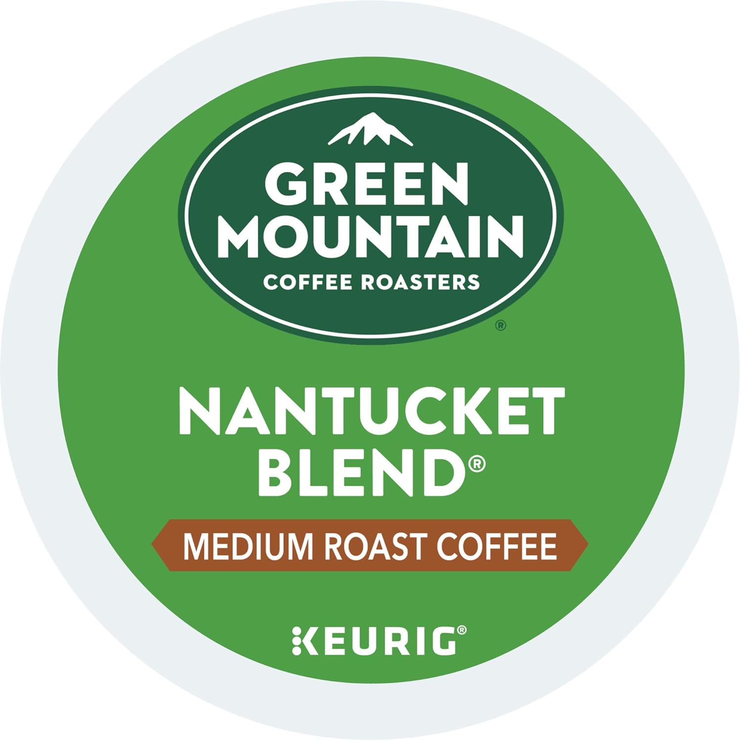 Green Mountain Coffee Roasters Half Caff Keurig Single-Serve K-Cup pods, Medium Roast Coffee, 72 Count (6 Packs of 12)