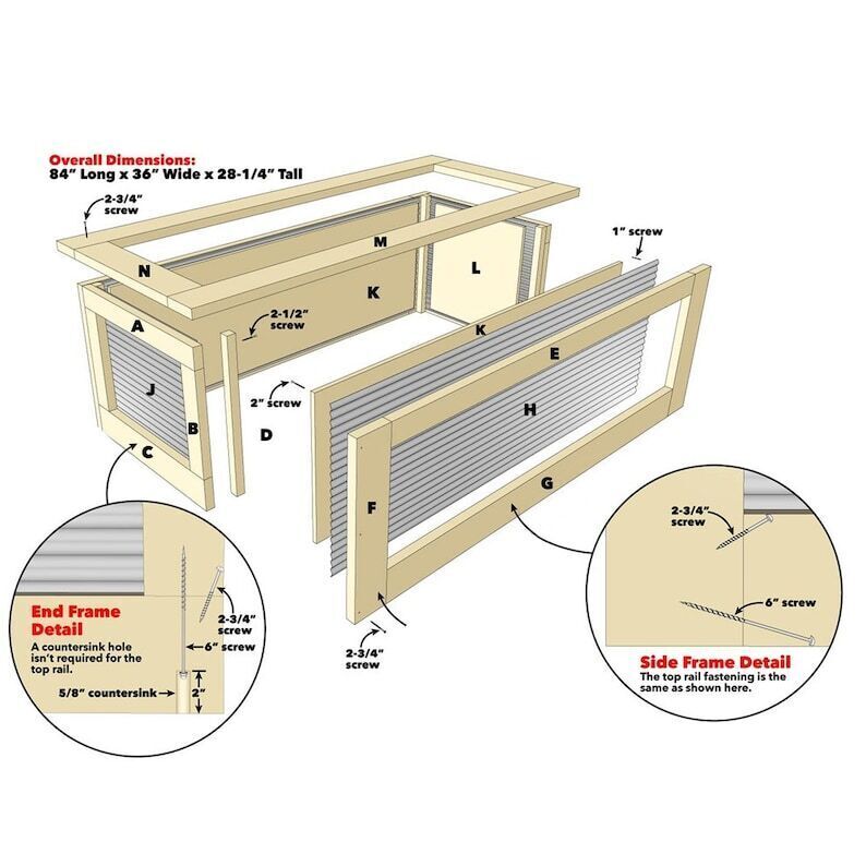 💝 Buy 3 Only $19 🔥Cedar Raised Garden Bed