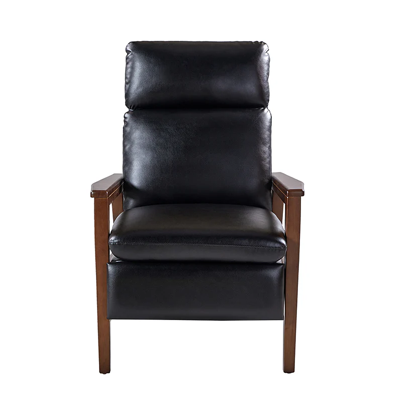Rainer Timeless Elegance Faux Leather Solid Wood Recliner