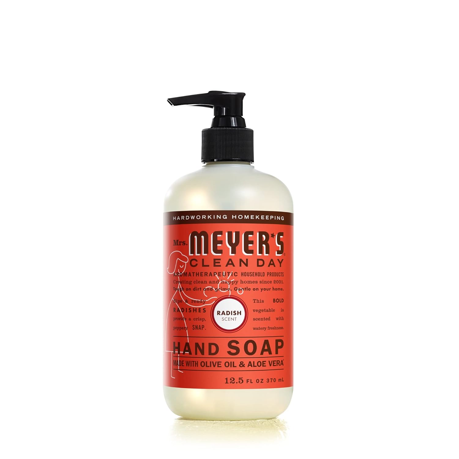MRS. MEYER'S CLEAN DAY Hand Soap, Made with Essential Oils, Biodegradable Formula, Honeysuckle, 12.5 fl. oz - Pack of 3