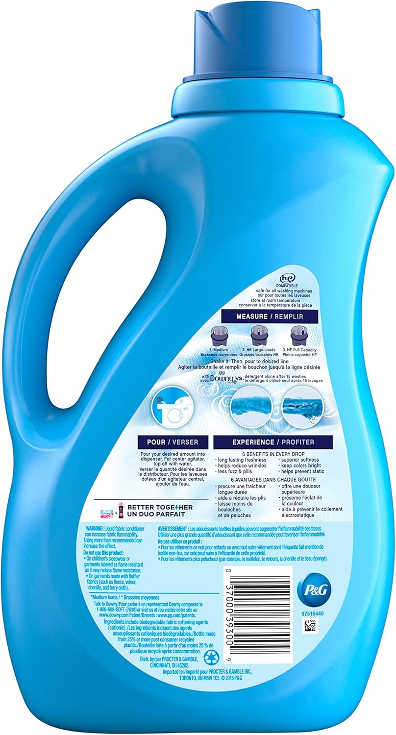 Downy Ultra Laundry Fabric Softener Liquid, April Fresh Scent, 168 Total Loads (Pack of 3)