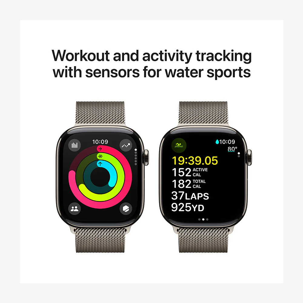 Watch Series 10 GPS + Cellular Titanium Case Milanese Loop