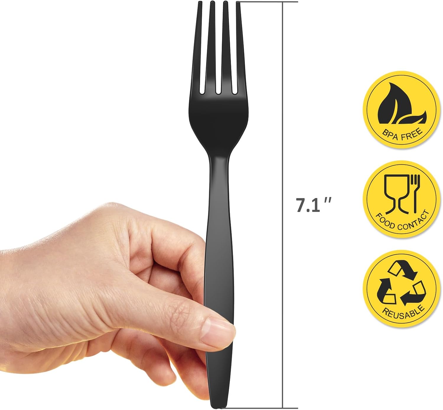 POSATE Clear Knives, Heavy-Duty Crystal (100 Knives)