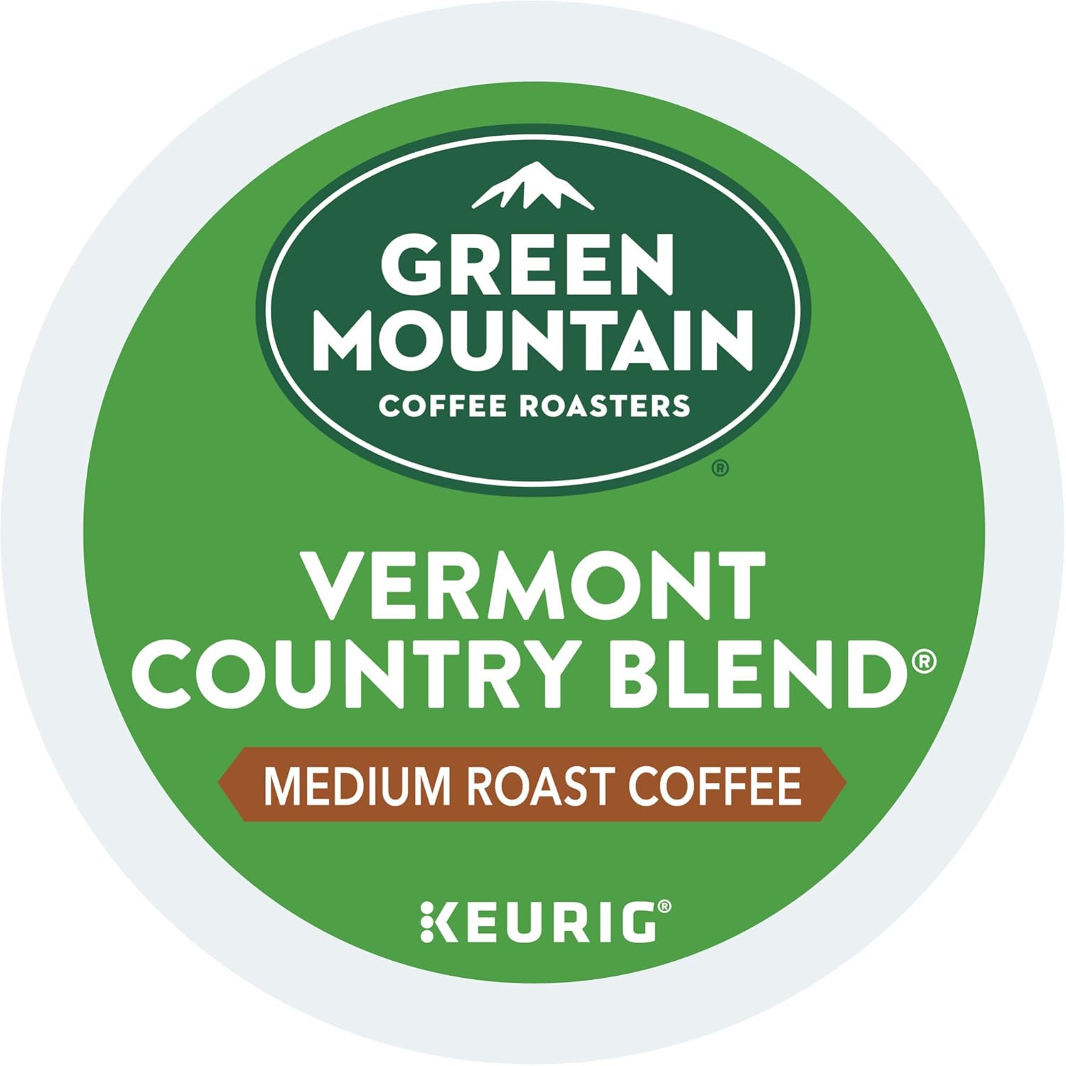 Green Mountain Coffee Roasters Half Caff Keurig Single-Serve K-Cup pods, Medium Roast Coffee, 72 Count (6 Packs of 12)