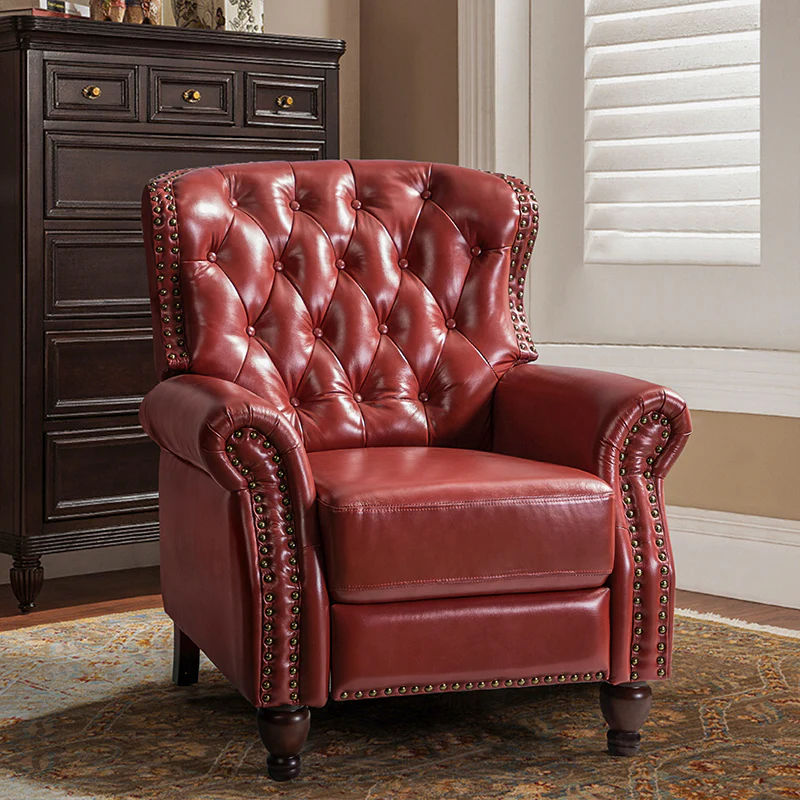 Gabrielle Genuine Leather Oversized Recliner