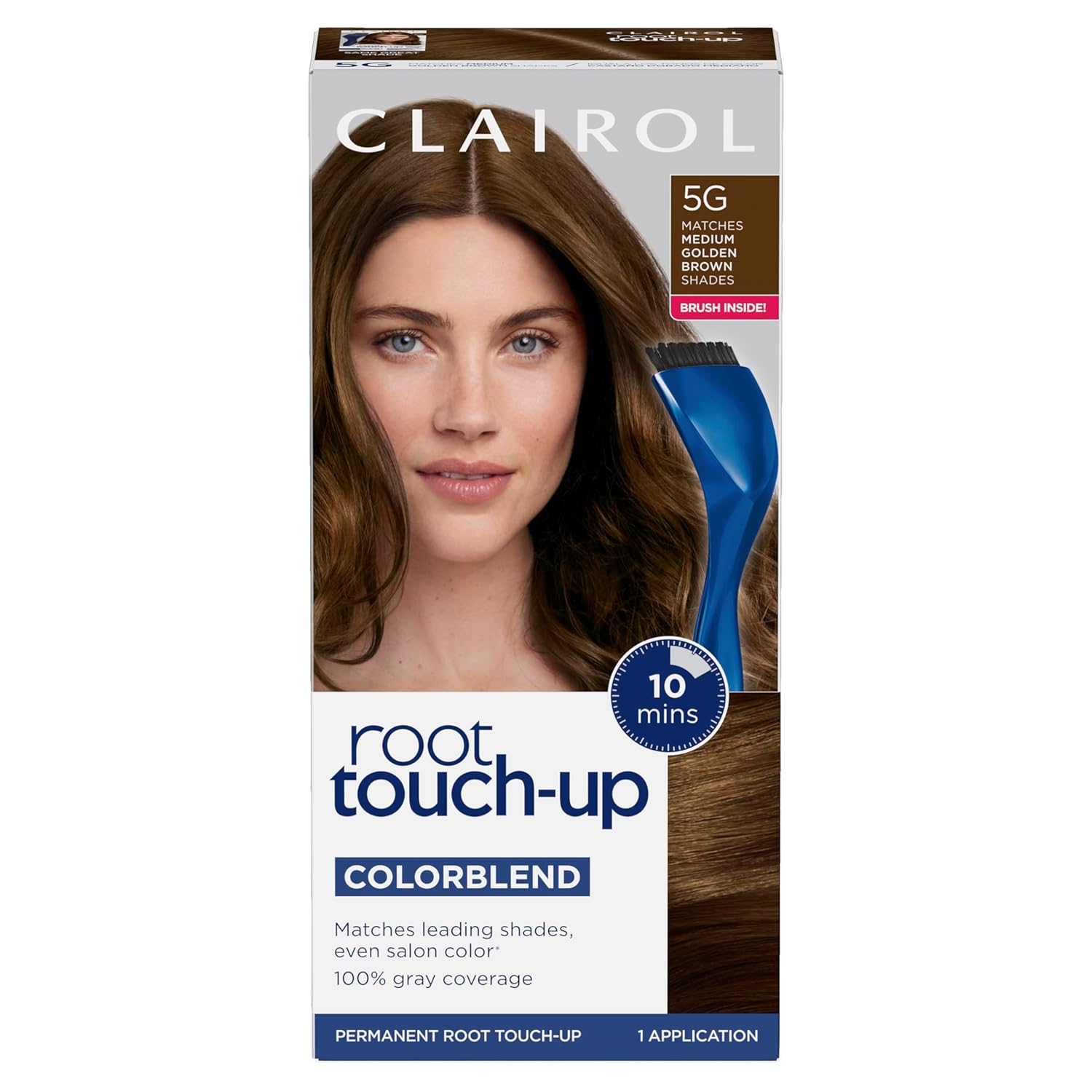 Clairol Root Touch-Up by Nice'n Easy Permanent Hair Dye, 4 Dark Brown Hair Color, 1 Count