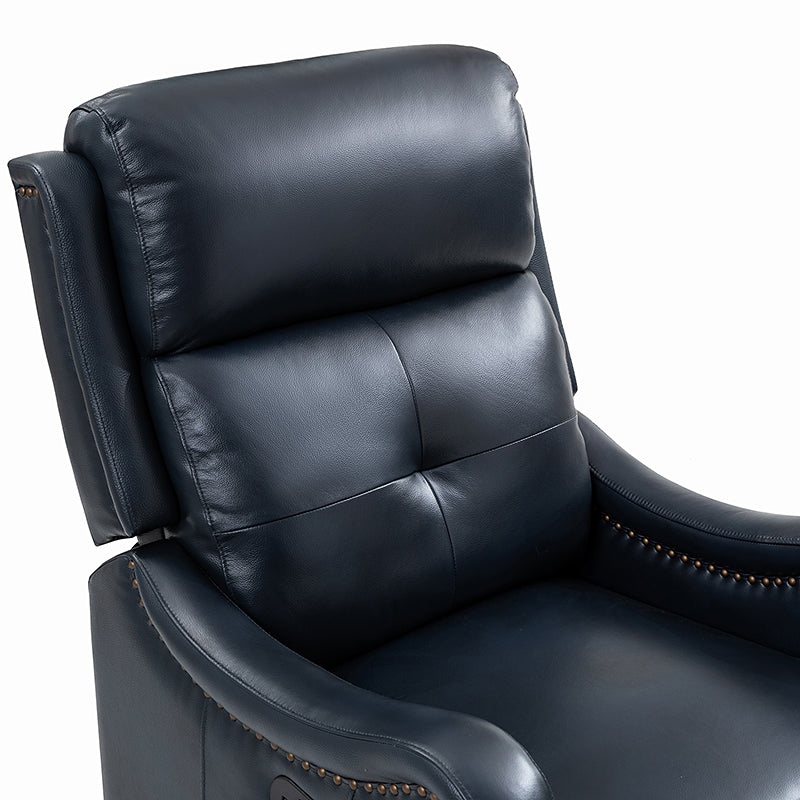 Amelia Genuine Leather Swivel Rocker Recliner