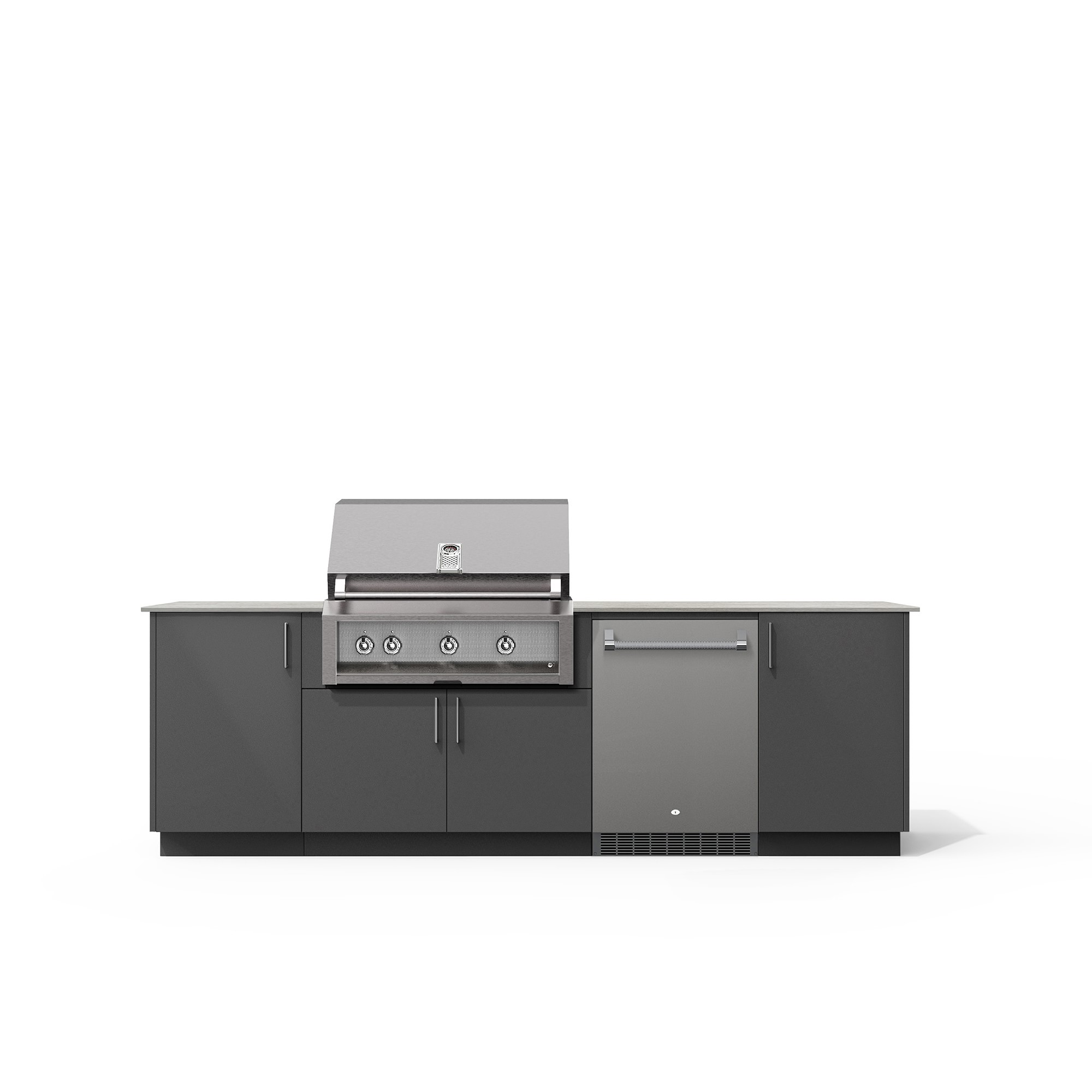 Urban Bonfire Outdoor Kitchen x Twin Eagles 36” Grill and Fridge