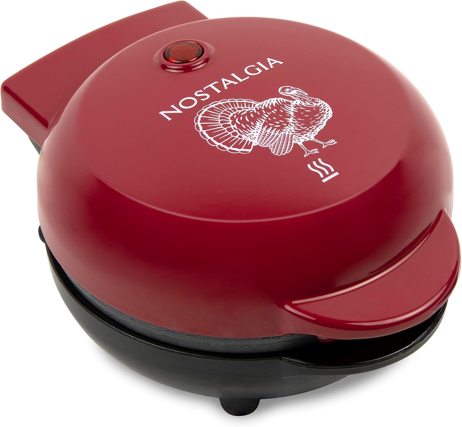 Nostalgia MyMini Cars and Trucks Shape Electric Waffle Maker, 5-Inch Non-Stick Griddle for Waffles, Hash Browns, Eggs, and More, Yellow