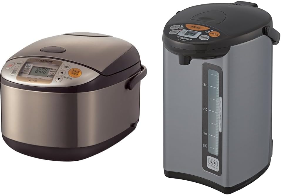 Zojirushi NS-TSC10 5-1/2-Cup (Uncooked) Micom Rice Cooker and Warmer, 1.0-Liter