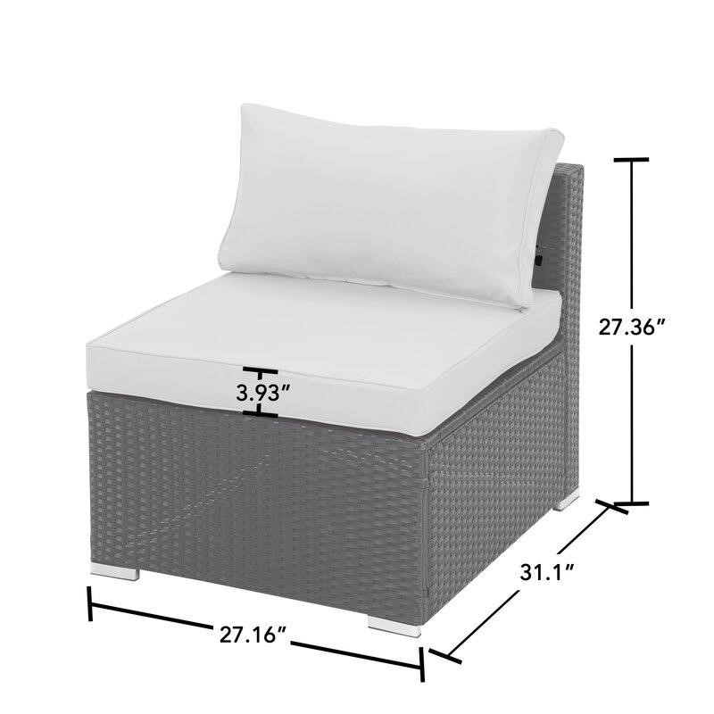 Gwendalyn Wicker/Rattan 6 - Person Seating Group with Cushions