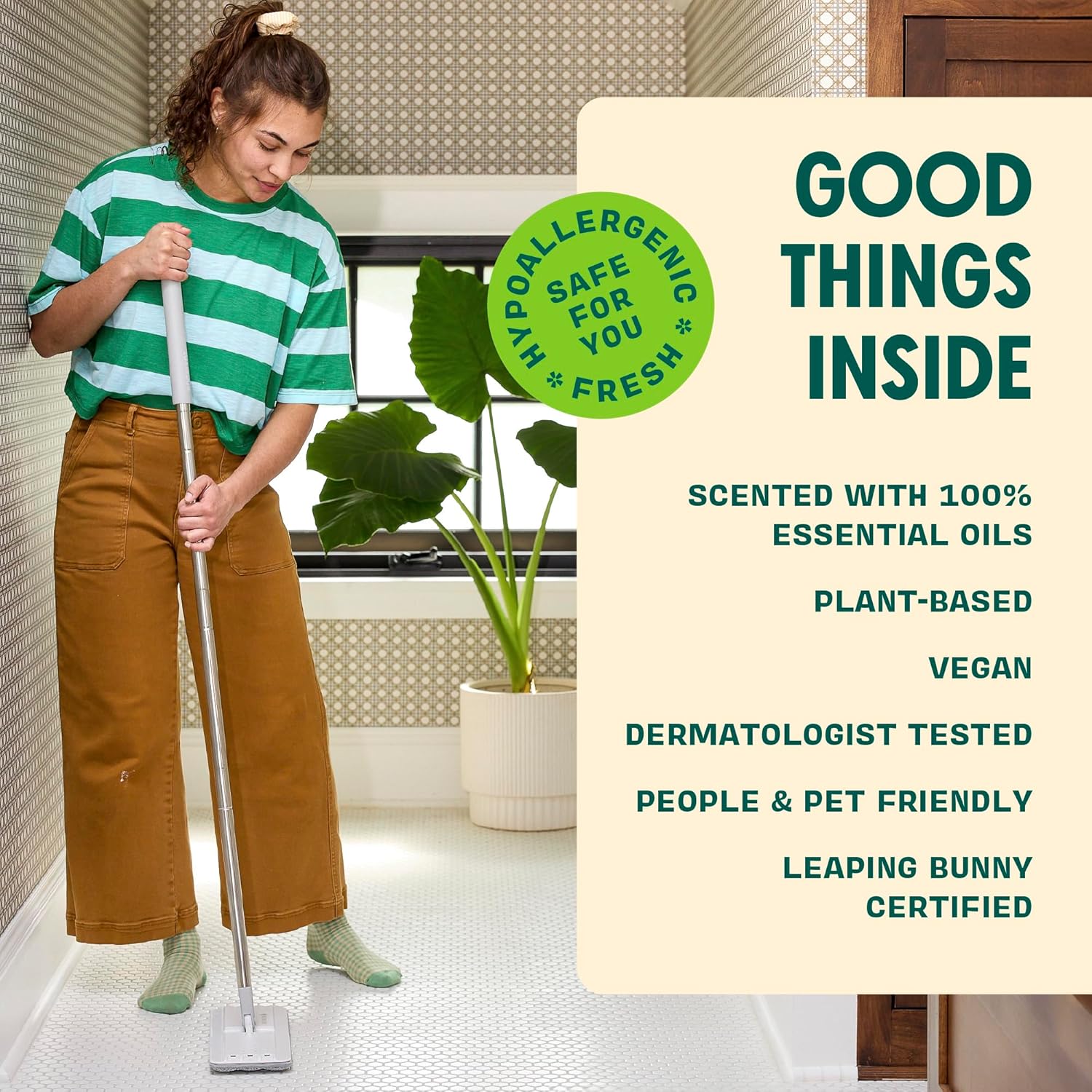 Aunt Fannie's Ultra Concentrated Floor Cleaner Vinegar Wash, Multi-Surface Floor Cleaner For Mopping, Makes 16 Gallons, Eucalyptus Scent, 32 oz. (Pack of 1), Packaging May Vary