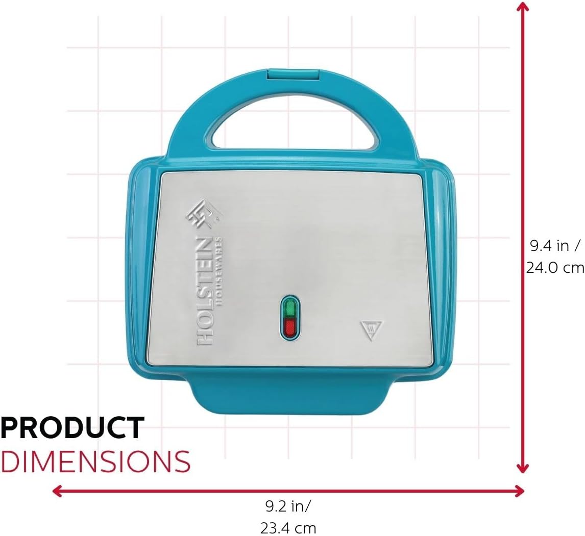 Holstein Housewares Non-Stick Cupcake Maker, Teal - Makes 6 Cupcakes, Muffins, Cinnamon Buns - Birthdays, Holidays, and More
