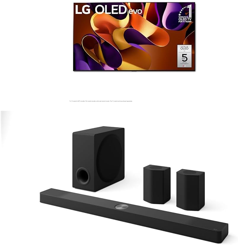 LG 83-Inch Class OLED evo G4 Series Smart TV 4K Processor Flat Screen with Magic Remote AI-Powered with Alexa Built-in (OLED83G4WUA, 2024)