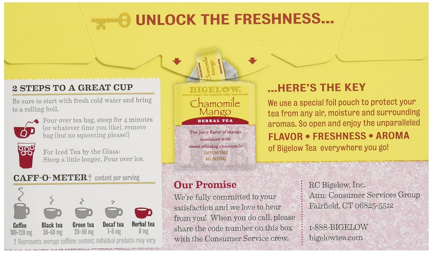 Bigelow Tea Lemon Ginger plus Probiotics Herbal Tea, Caffeine Free Tea with Lemon and Ginger, 18 Count Box (Pack of 6), 108 Total Tea Bags