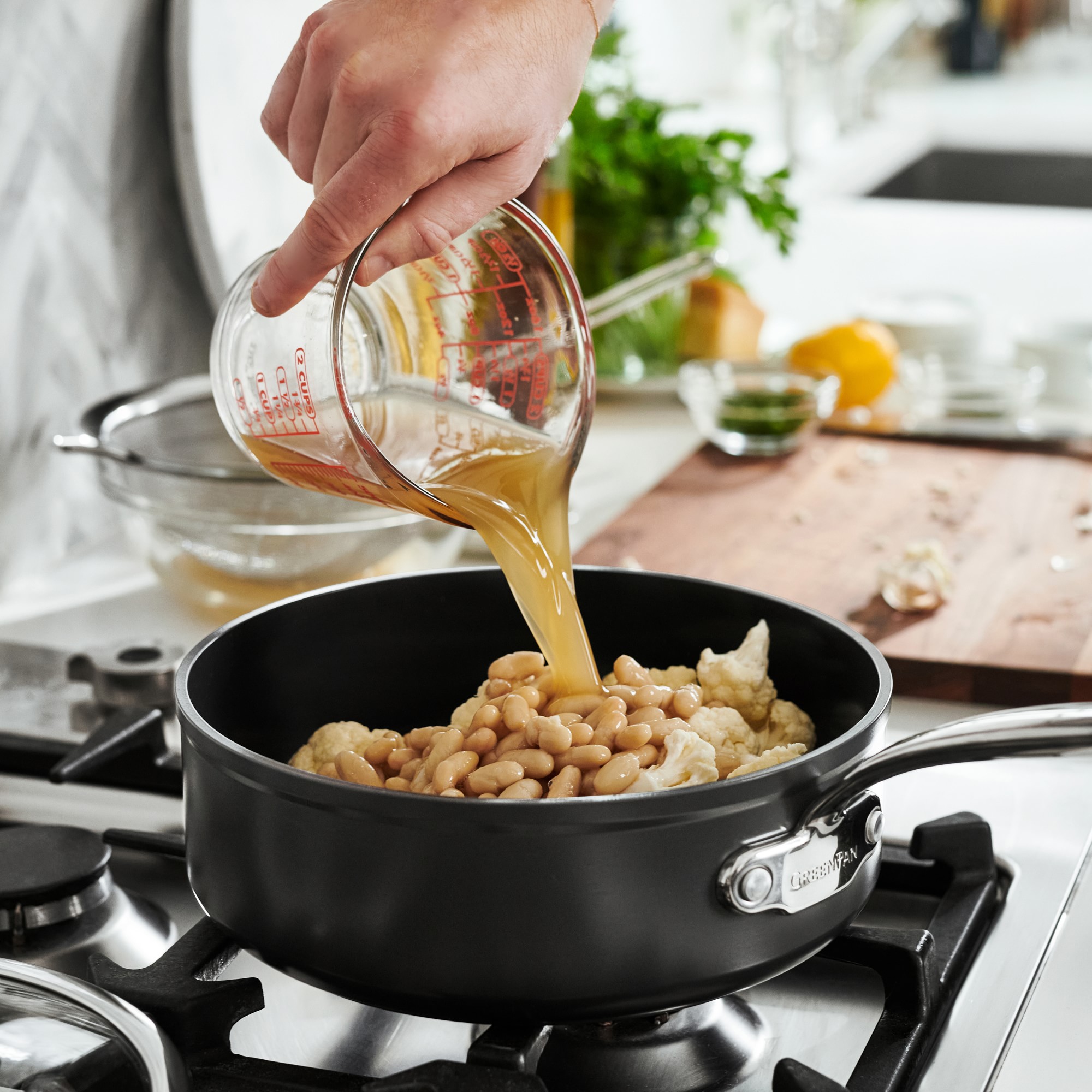 GreenPan™ Premiere Hard Anodized Ceramic Nonstick Covered Sauce Pan, 2-Qt.