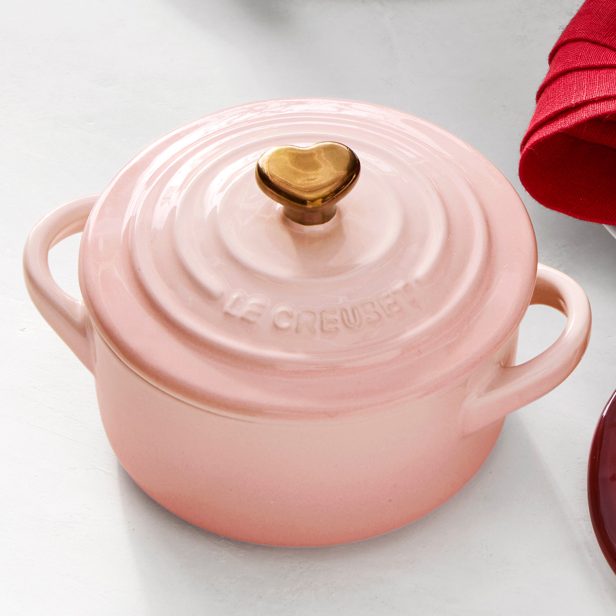 Le Creuset Mini Cocotte with Heart Knob, 8-Oz.