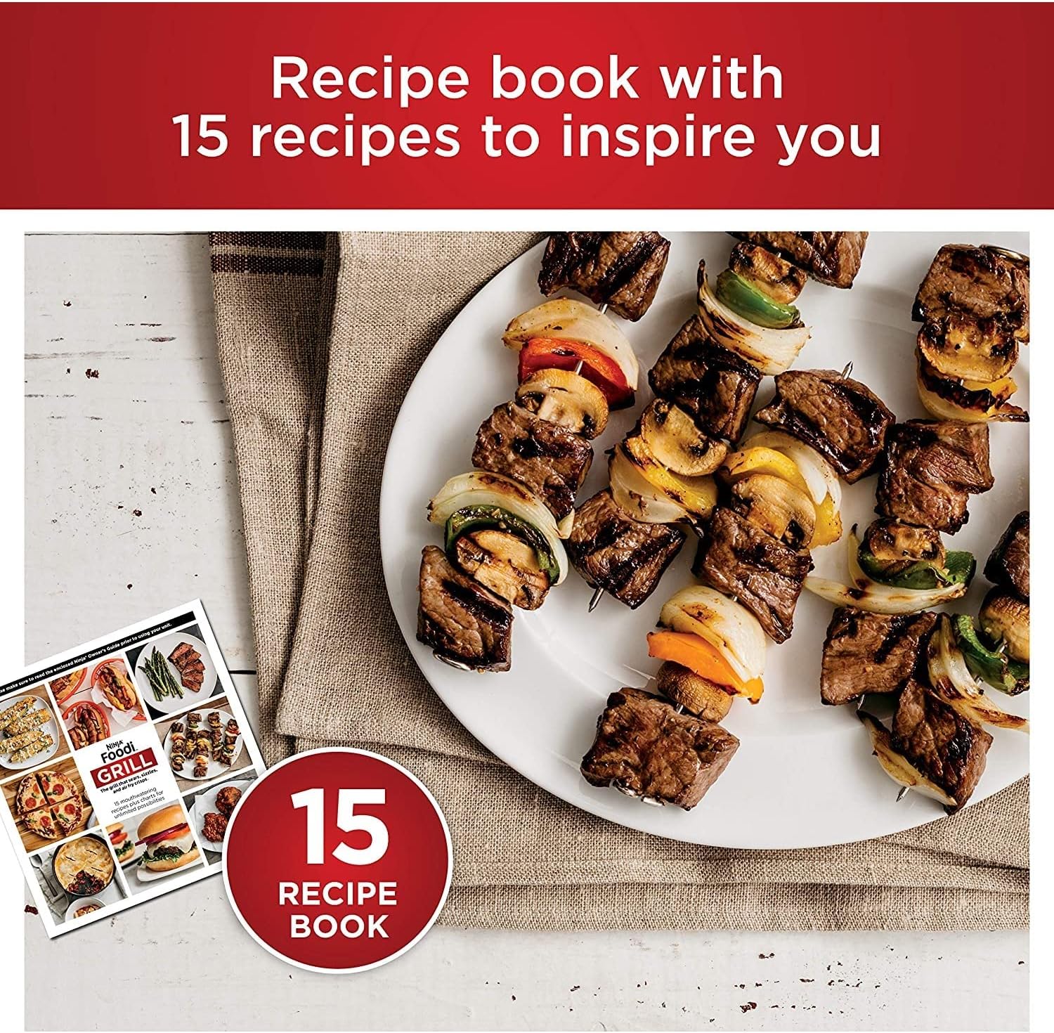 Ninja AG301 Foodi 5-in-1 Indoor Grill with Air Fry, Roast, Bake & Dehydrate, Black/Silver, 4-Quart Crisper Basket & 6-Quart Cooking Pot