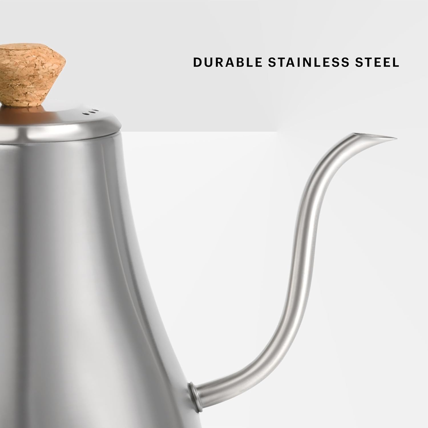 Bodum 27oz Bistro Gooseneck Electric Water Kettle, Pour Over Coffee & Tea, Stainless Steel, Matte Black