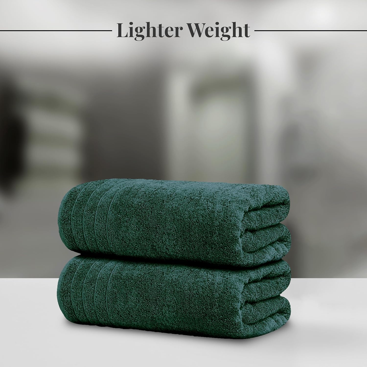 Tens Towels Extra Large Bath Towels 30 x 60 Inches, 100% Cotton, Larger & Lighter, Quicker to Dry, Lighter Weight, Super Soft and Absorbent, Perfect Bathroom Towels