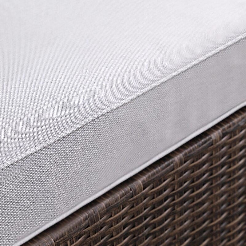 Emlee Wicker/Rattan 4 - Person Seating Group with Cushions