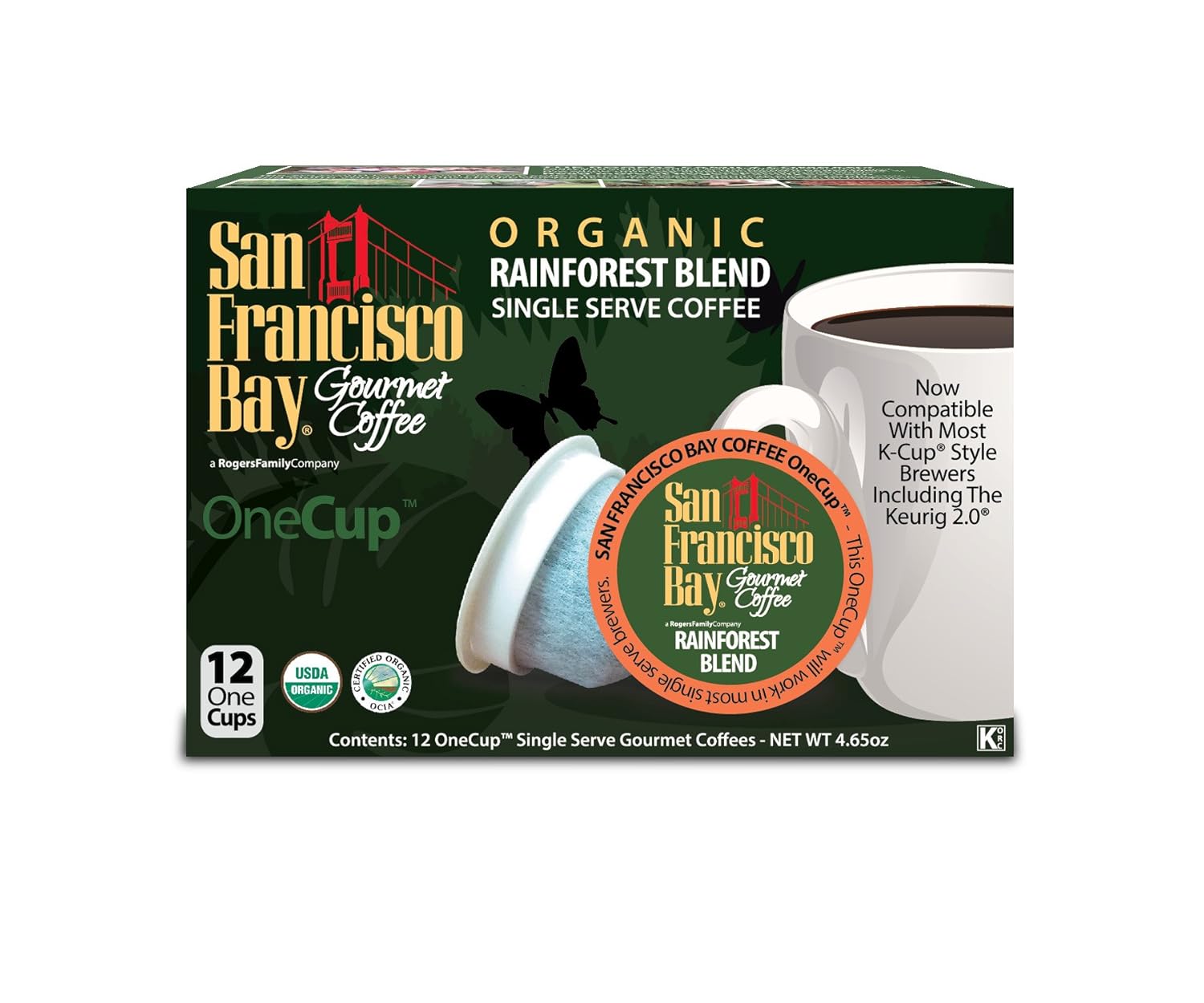 San Francisco Bay Compostable Coffee Pods - French Roast (80 Ct) K Cup Compatible including Keurig 2.0, Dark Roast