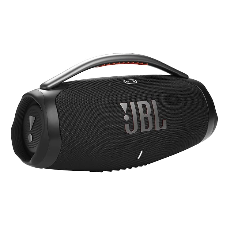 JBL Boombox 3 Black Portable Bluetooth Speaker with Massive Sound, Deepest Bass, IPX7 Waterproof, 24H Playtime, PartyBoost