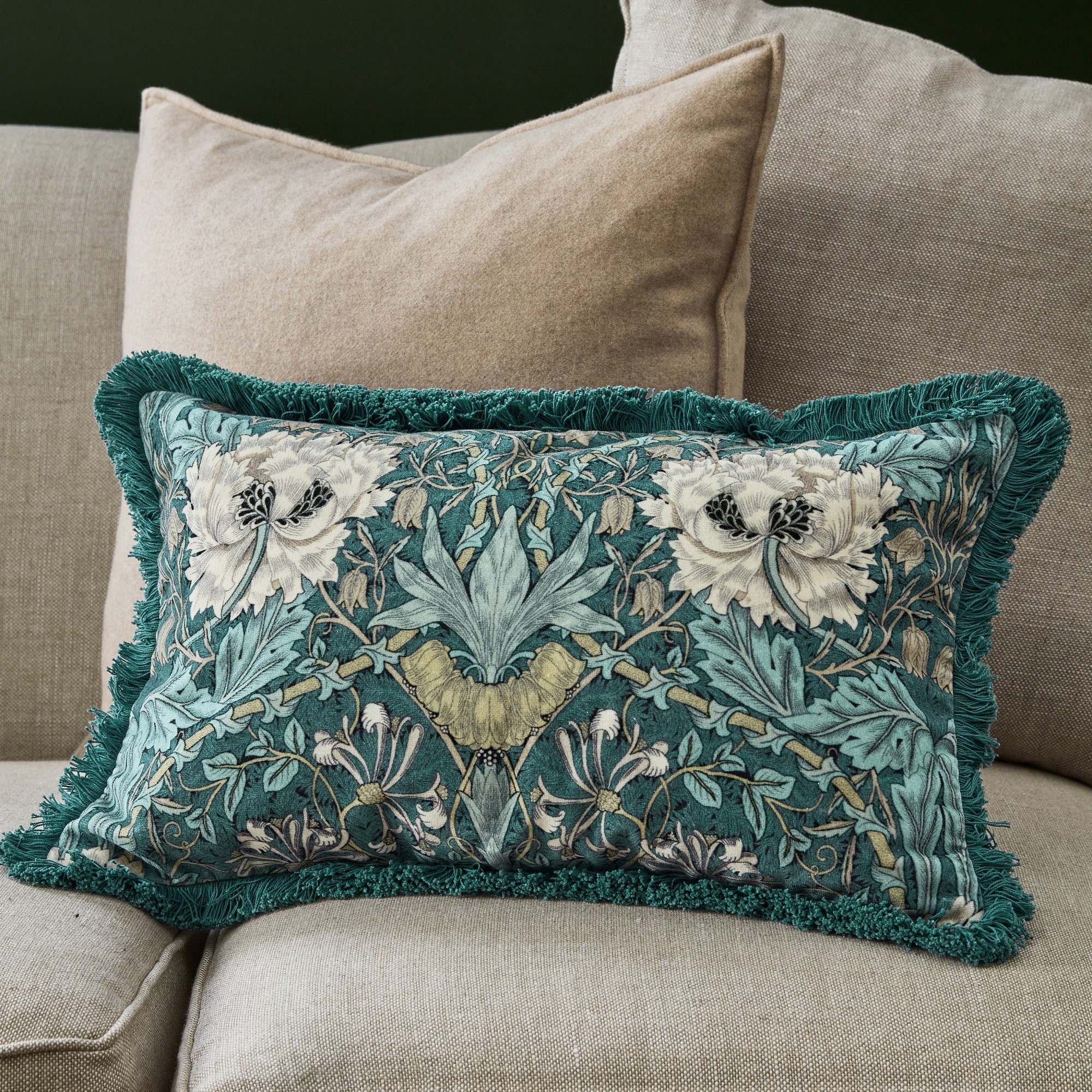 Morris & Co. x Williams Sonoma Home Honeysuckle and Tulip Pillow Cover