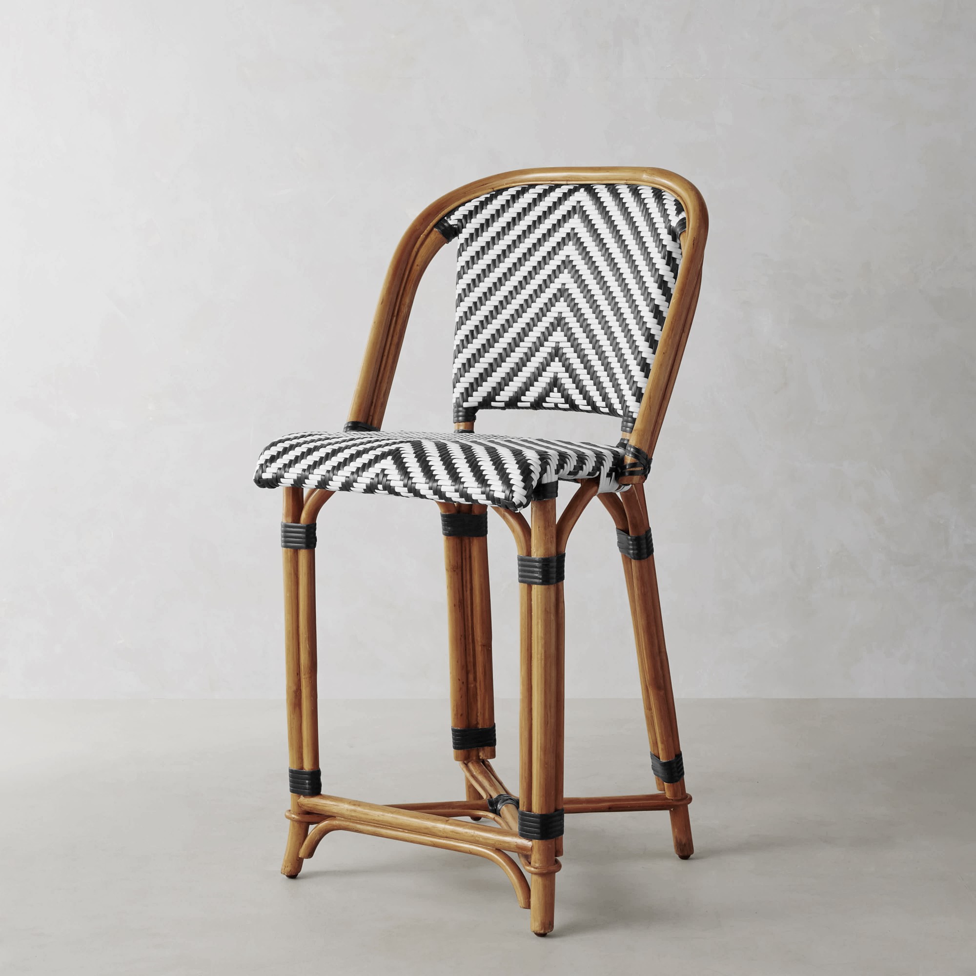 Parisian Bistro Woven Counter Stool