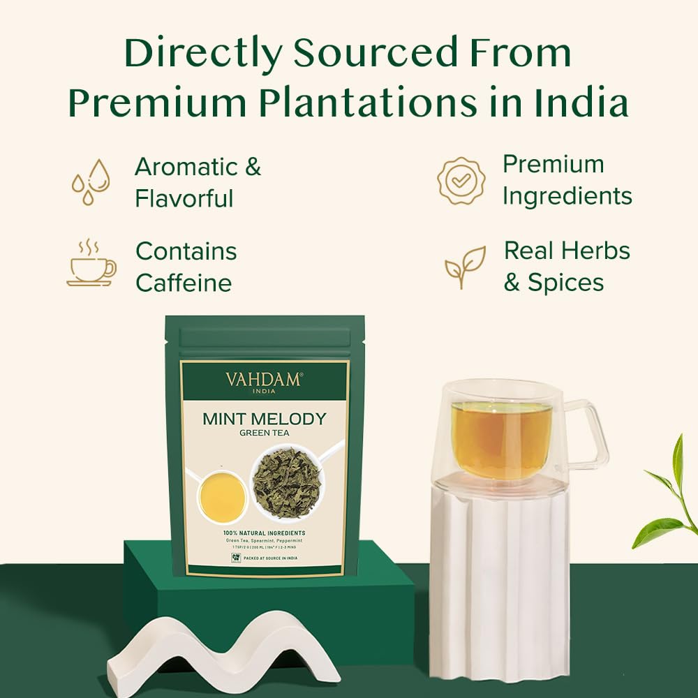 VAHDAM, Organic Turmeric Ginger Herbal Tea Bags (100 Pyramid Tea Bags) Caffeine Free, Non GMO, Gluten Free | 100% Pure Herbal Blend - Savory & Spicy | Plant-Based Tea Bags | Resealable Ziplock Pouch