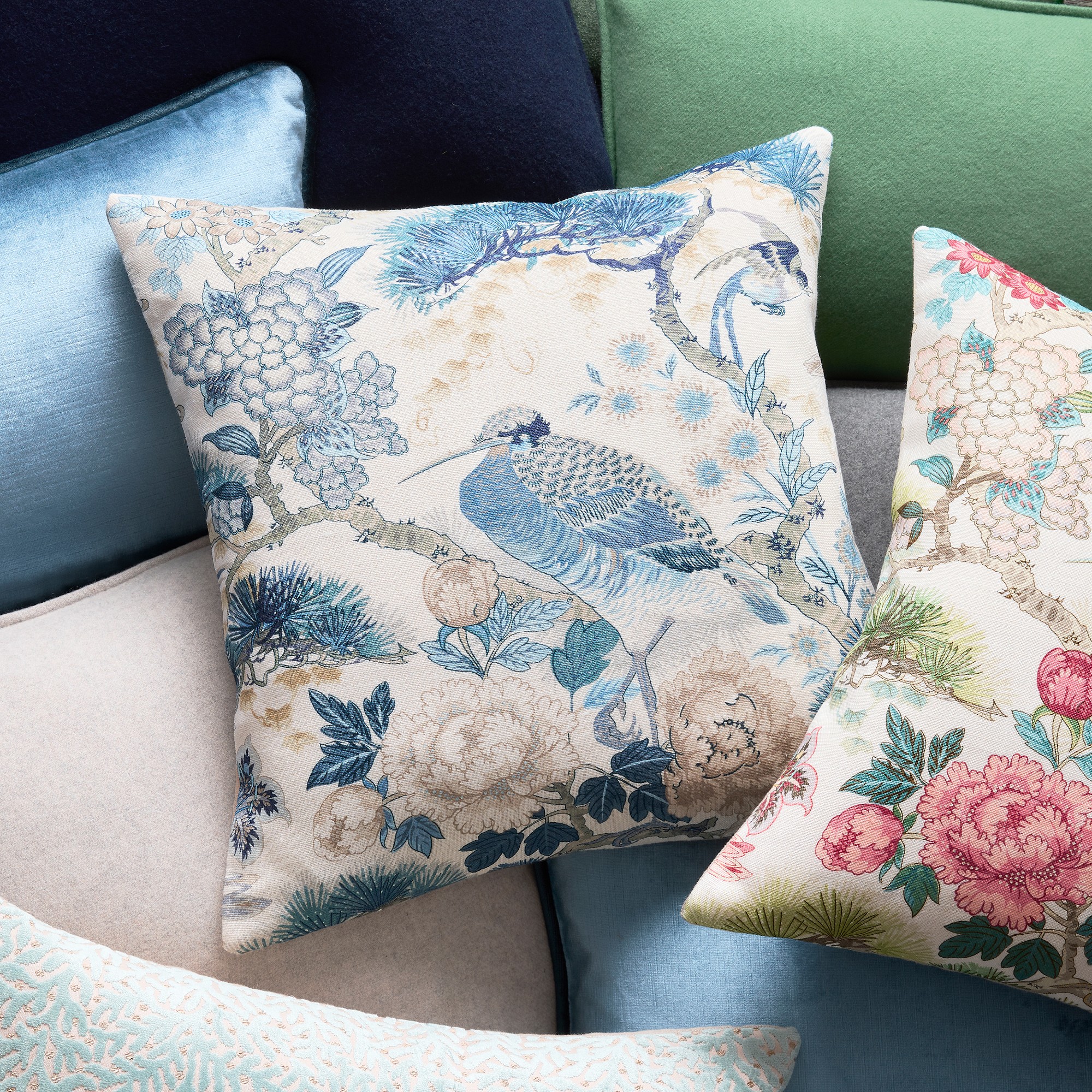 Scalamandré Shenyang Linen Pillow Cover