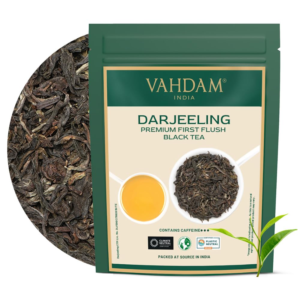 VAHDAM, Organic Turmeric Ginger Herbal Tea Bags (100 Pyramid Tea Bags) Caffeine Free, Non GMO, Gluten Free | 100% Pure Herbal Blend - Savory & Spicy | Plant-Based Tea Bags | Resealable Ziplock Pouch