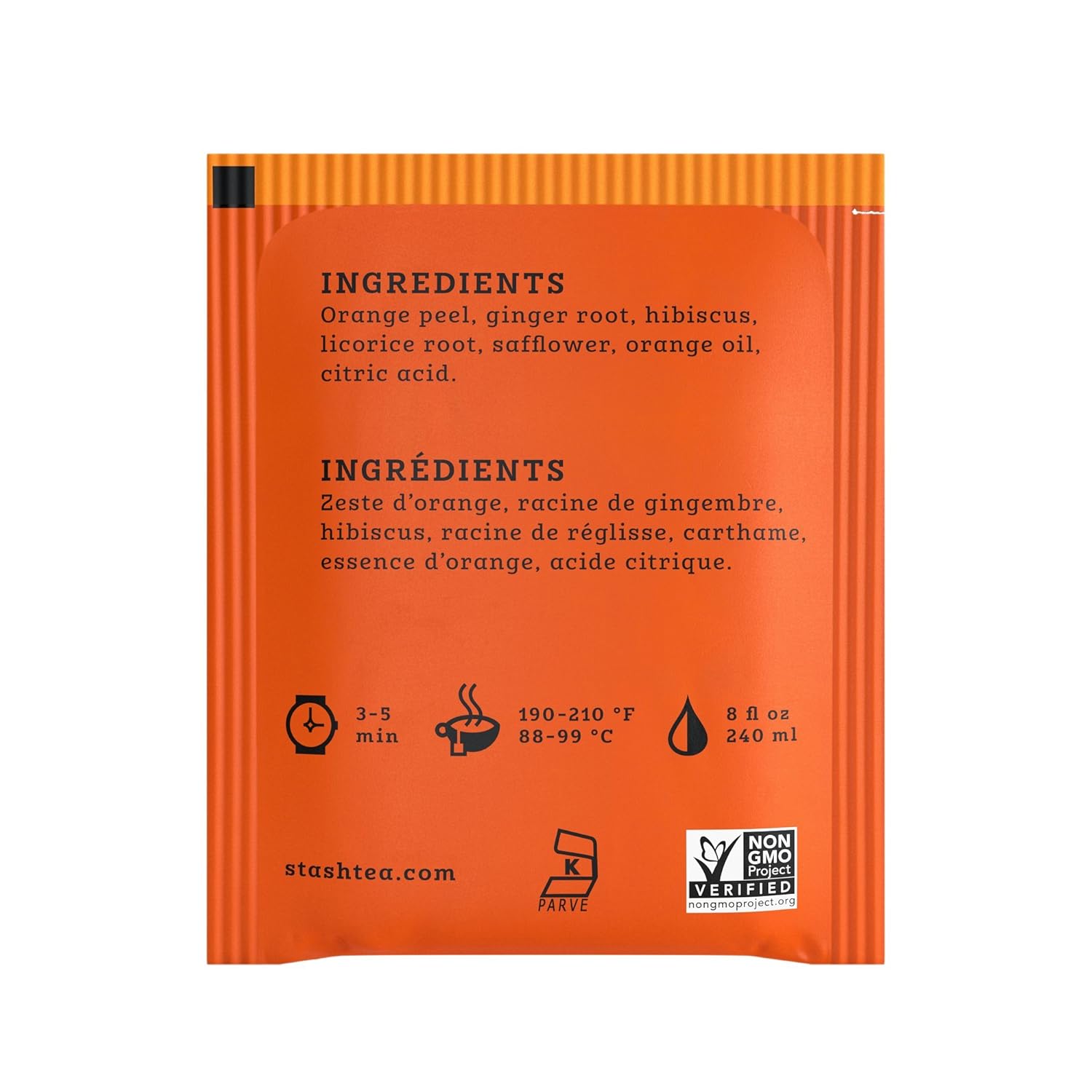 Stash Tea Double Bergamot Earl Grey Black Tea, Box of 100 Tea Bags