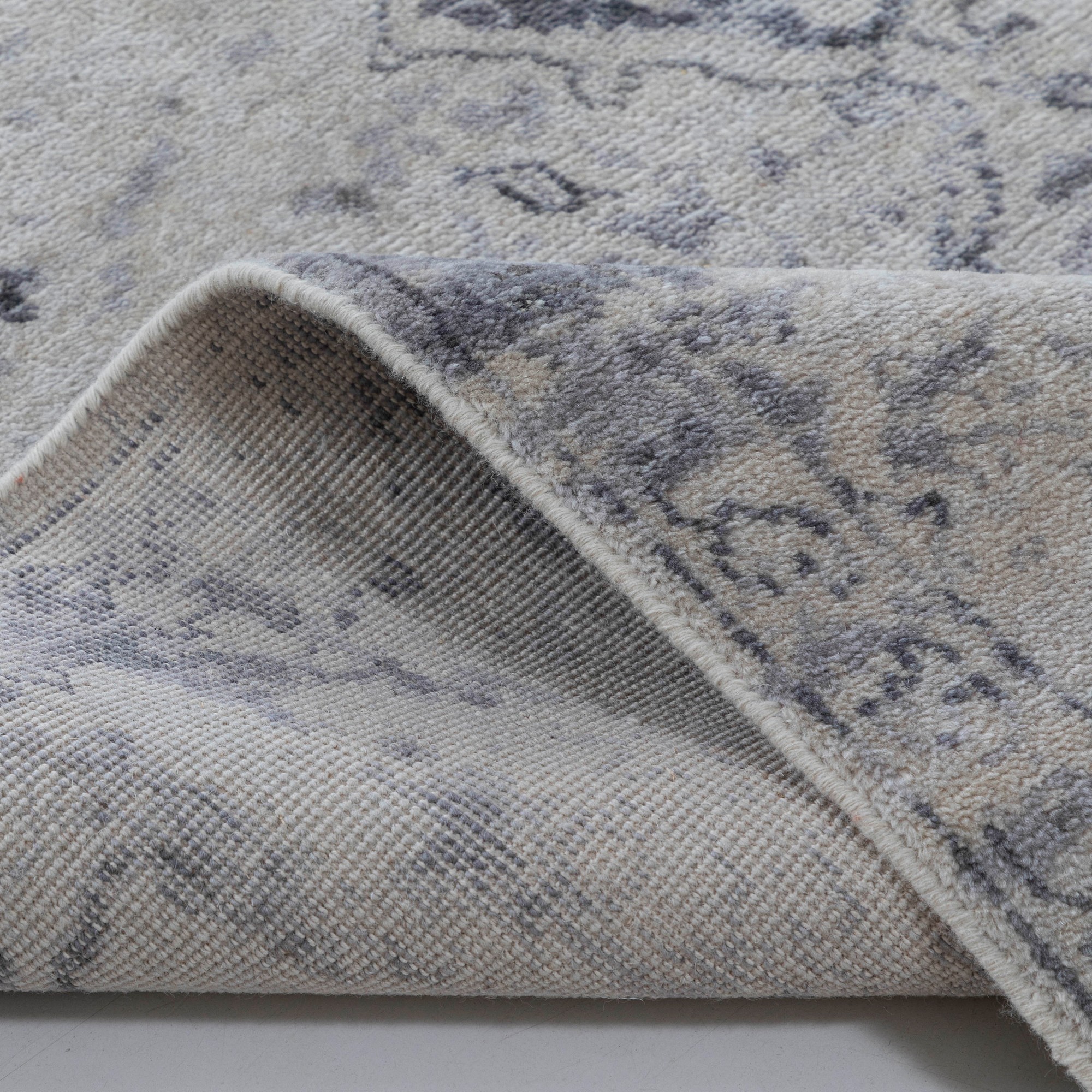 Broken Floral Hand Knotted Rug