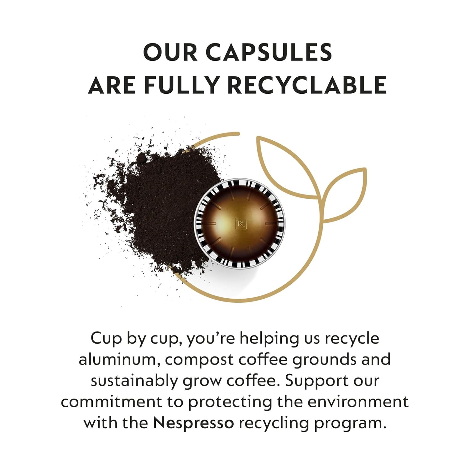 Nespresso Capsules Vertuo, Double Espresso Chiaro, Medium Roast Espresso Coffee, 30-Count Coffee Pods, Brews 2.7oz.