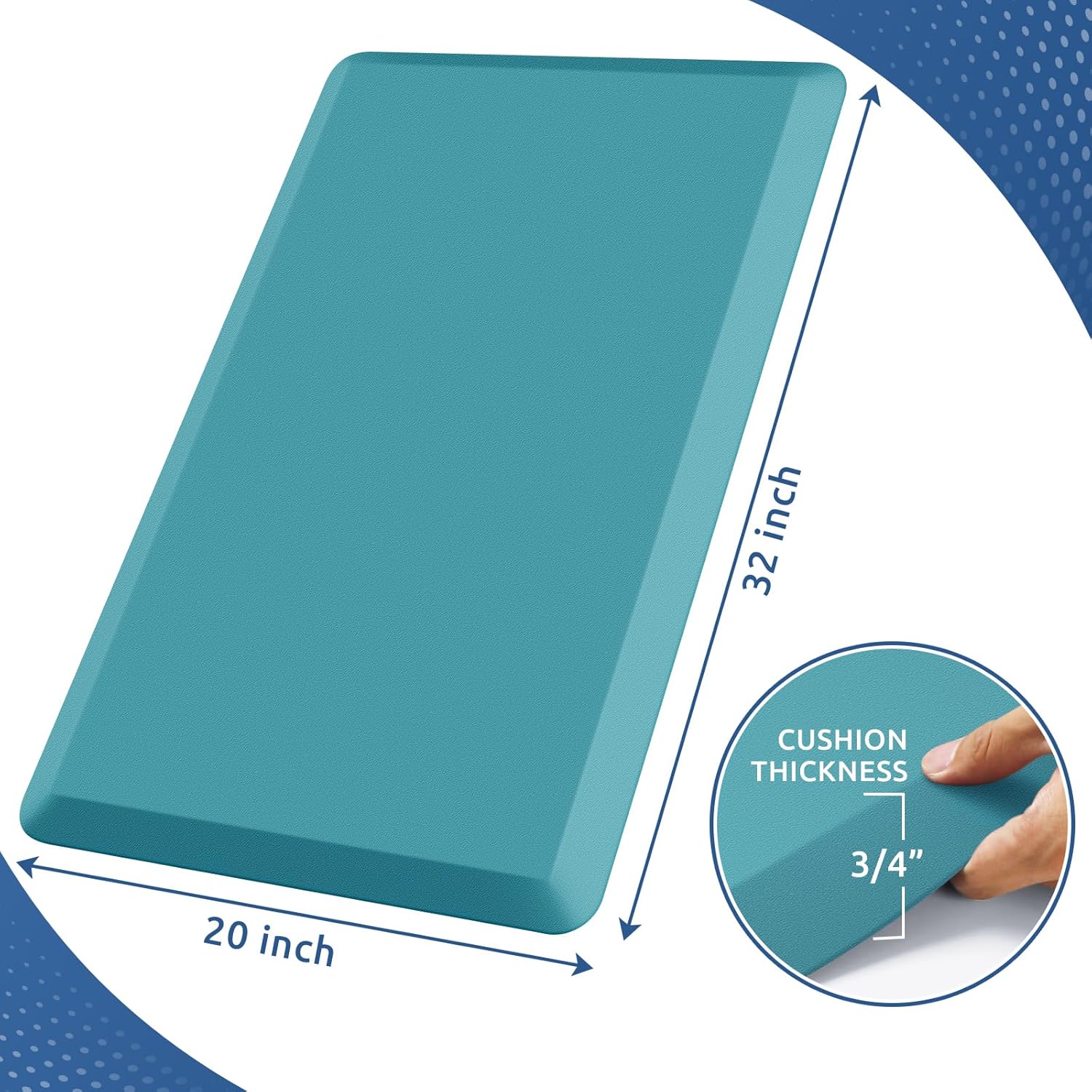 KitchenClouds Kitchen Mat Cushioned Anti Fatigue Rug 17.3