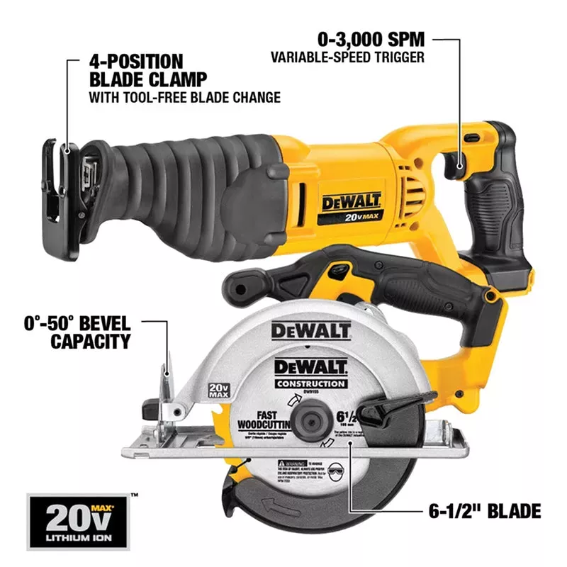 🔥2025🔥 DEWALT 18V Li-Ion Cordless Combo Kit(28-TOOL)
