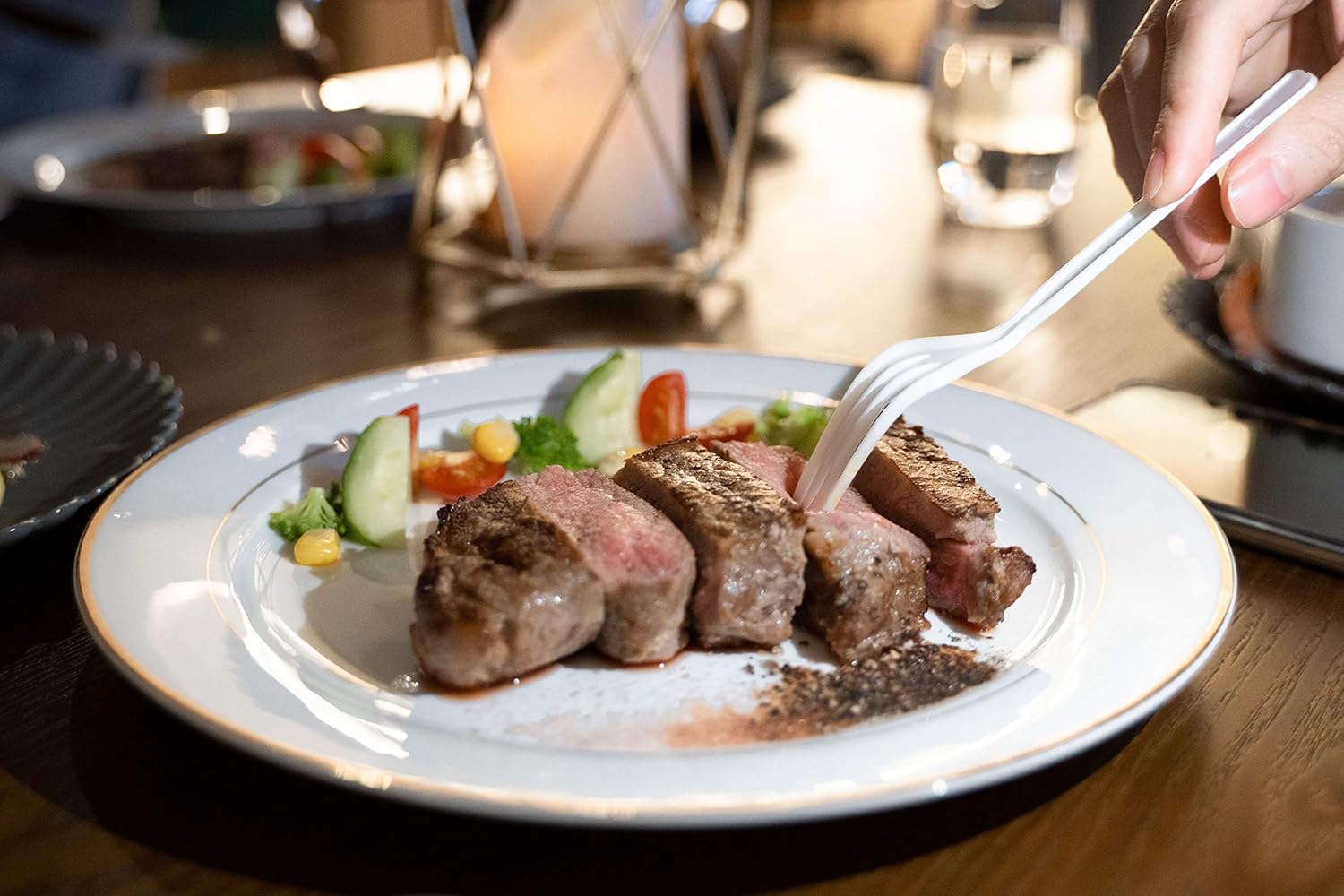 POSATE Clear Knives, Heavy-Duty Crystal (100 Knives)